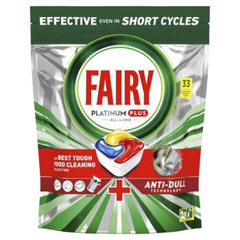 Fairy Platinum Plus All in One Dishwasher Tablets 33pcs - buy, prices for - photo 10