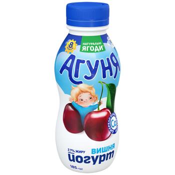 Йогурт Агуня вишня 2,7% 185г - купити, ціни на КОСМОС - фото 2