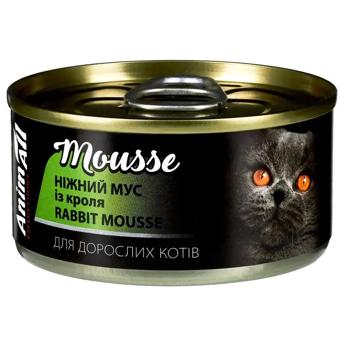 Вологий корм для котів AnimAll Adult 80 г - кролик - купити, ціни на MasterZoo - фото 1