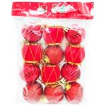 Набор елочных украшений 12шт*4см