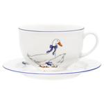 Чашка з блюдцем Opal Гуси 280мл