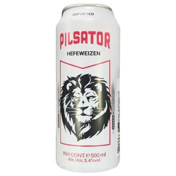 Pilsator Hefeweizen Beer 5.4% 0.5l - buy, prices for COSMOS - photo 1