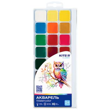 Фарби Kite Classic акварельні 24 кольори