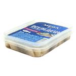 Оселедець Mega hit філе-шматочки слабосолений в олії з цибулею 180г