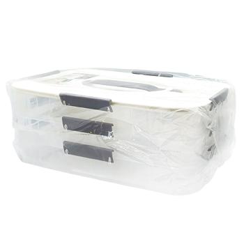 Набор контейнеров с ручкой 3шт 8903-34235 - купить, цены на КОСМОС - фото 1