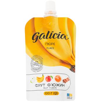 Пюре Galicia Фрукт Фьюжн смесь фруктов с экстрактом корицы 100г - купить, цены на Cупермаркет "Харьков" - фото 1
