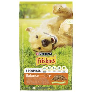 Корм сухий Friskies Balance з куркою, яловичиною та овочами для дорослих собак 10кг