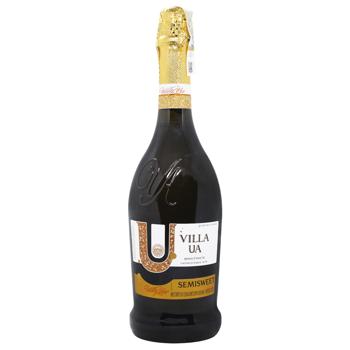 Villa UA White Semisweet Sparkling Wine 10-13.5% 0.75l - buy, prices for COSMOS - photo 1