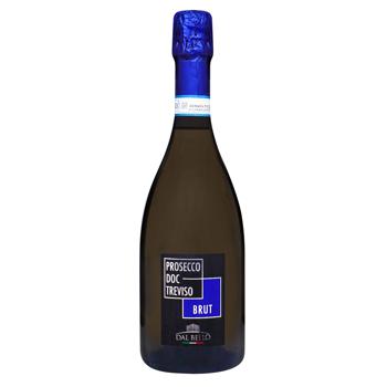 Вино ігристе Dal Bello Prosecco Treviso біле брют 11% 0,75л - купити, ціни на Auchan - фото 1