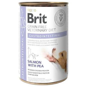 Brit Grain Free Veterinary Diets Gastrointestinal набір вологого корму для собак 5+1 шт х 400 г - лосось та горох - купити, ціни на MasterZoo - фото 3