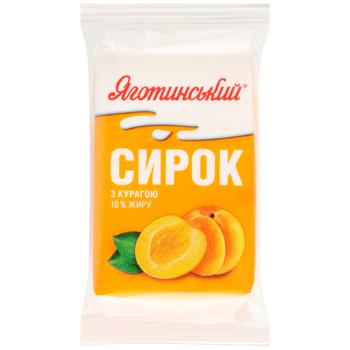 Сир кисломолочний Яготинський з курагою 10% 90г - купити, ціни на КОСМОС - фото 1