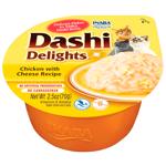 Ласощі для котів Inaba Dashi Delights з куркою та сиром 70г