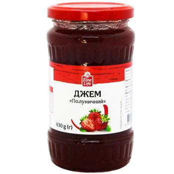 Fine Life Strawberry Jam 430g - buy, prices for METRO - photo 1