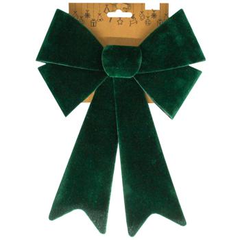 Chomik Velor Green Decorative Bow 23*38cm