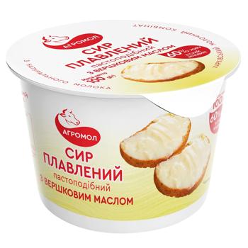 Agromol With Butter Processed Cheese 60% 100g - buy, prices for Vostorg - photo 1