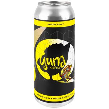 Пиво Ципа Чорна темне нефільтроване 7,6% 0,5л - купити, ціни на WINETIME - фото 1