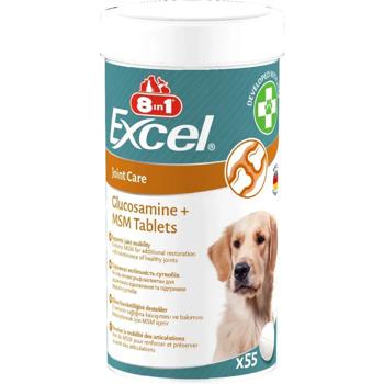 8in1 Excel Glucosamine + MSM Joint Care вітаміни для собак 55 шт - купить, цены на MasterZoo - фото 1