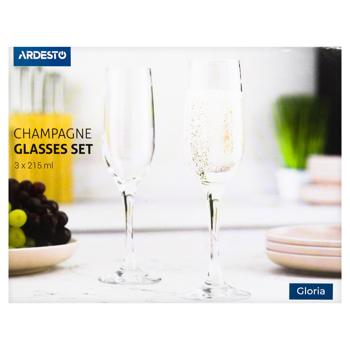 Ardesto Gloria Set of Glasses for Champagne 215ml*3pcs - buy, prices for Tavria V - photo 4