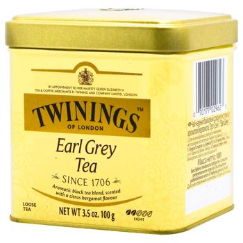 Чай чорний Twinings of London Earl Grey 100г - купити, ціни на КОСМОС - фото 1