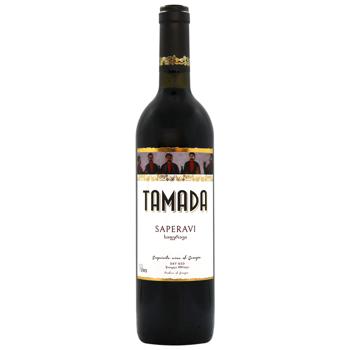 Вино Tamada Сапераві червоне сухе 13% 0,75л - купити, ціни на Епіцентр FOOD - фото 1