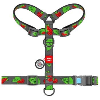 Waudog Nylon H-Shaped Harness for Dogs with QR Passport 50-90cm/25mm with Guelder Rose Design - buy, prices for MasterZoo - photo 3