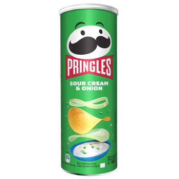 Чипси Pringles картопляні зі смаком сметани та цибулі 165г - купити, ціни на Восторг - фото 1