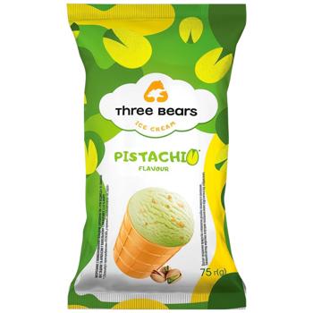 Three Bears Pistachio Ice Cream in Waffle Cup 75g - buy, prices for Chudo Market - photo 2
