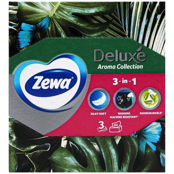 Салфетки косметические Zewa Deluxe Aroma Collection 60шт - купить, цены на КОСМОС - фото 5