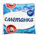 Продукт сметанний Пані Хуторянка Сметанка 15% 400г