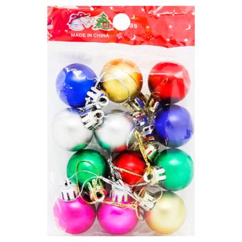 Koopman Set of Christmas Balls 3cm 12pcs