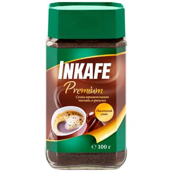 Напиток кофейный InKafe Premium Смесь зернового напитка и кофе 100г - купить, цены на Чудо Маркет - фото 1