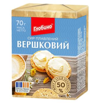 Сыр плавленый Глобино Сливочный 50% 70г - купить, цены на MasterZoo - фото 1