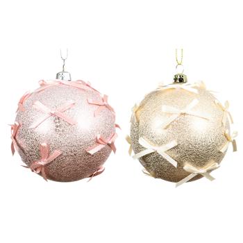 Шар елочный Decoris Romance 8см в ассортименте