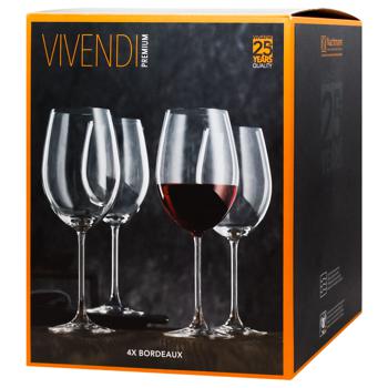 Nachtmann Vivendi Bordeaux Glass 763ml 4pcs - buy, prices for MegaMarket - photo 1