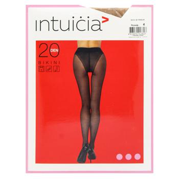 Колготи жіночі Intuicia Bikini Premium 20 Den р.4 тілесний