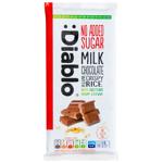 Шоколад молочный Diablo со стевией и воздушным рисом 75г