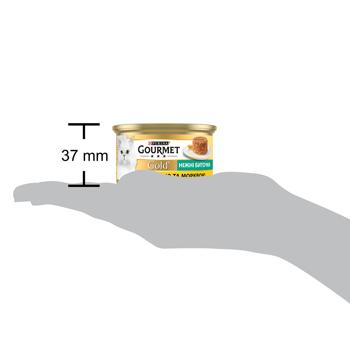 Корм влажный Gourmet Gold Нежные биточки с курицей и морковью для кошек 85г - купить, цены на КОСМОС - фото 4