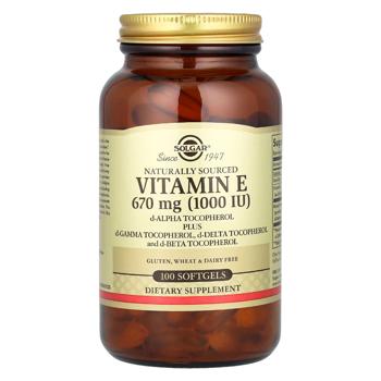 Solgar Vitamin E 1000 IU 100 softgels