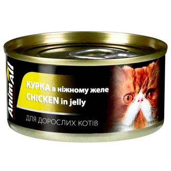 Вологий корм для котів AnimAll Adult 85 г - курка - купити, ціни на MasterZoo - фото 1