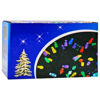 Гірлянда електрична 100 лампочок, 9м, чорний кабель, різнокольорова арт. 6359-250403 И820 - купити, ціни на Таврія В - фото 3