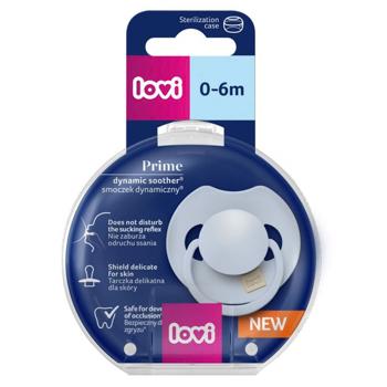 Lovi Prime Silicone Dynamic Soother 0-6 mon Baby Blue - buy, prices for NOVUS - photo 1