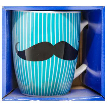 Keramia Cup Black Mustaches 360ml - buy, prices for MegaMarket - photo 2