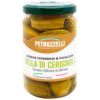 Petruzzelli Bella di Cerignola GGG Green Olives in Brine 314ml - buy, prices for WINETIME - photo 1