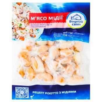Vodnyy Mir Frozen Boiled Mussel Meat 180g - buy, prices for COSMOS - photo 1