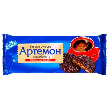 Печиво Konti Артемон з арахісом та шоколадом 135г - купити, ціни на Ідеал - фото 1