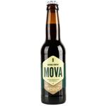 Пиво Mova Stout Vanilla темное нефильтрованное 4,9% 0,33л