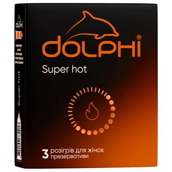 Dolphi Super Hot Condoms 3pcs - buy, prices for Chudo Market - photo 1