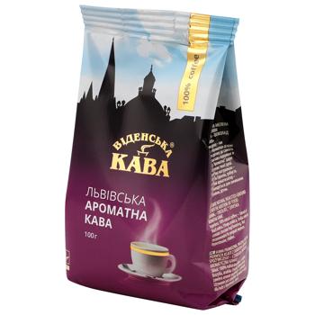 Кофе молотый Віденська Кава Львовский Ароматный 100г - купить, цены на Эпицентр FOOD - фото 1