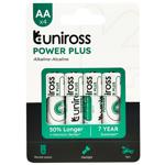 Uniross Power Plus АА 1.5V Battery 4pcs