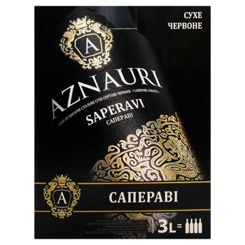 Вино Aznauri Сапераві червоне сухе 9.5-14% 3л - купити, ціни на AlcoHub - фото 2